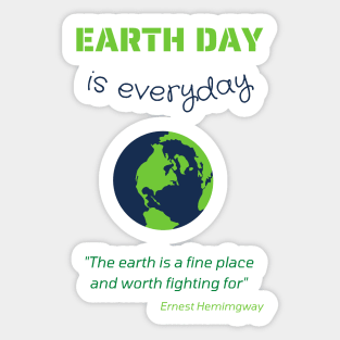 Earth Day Sticker